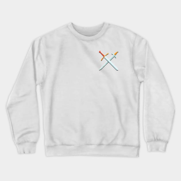 2 medieval swords Crewneck Sweatshirt by sleepypanda